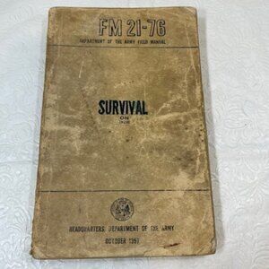 VTG "Survival on England" FM 21-76 Book Department of the Army Field Manual 1957